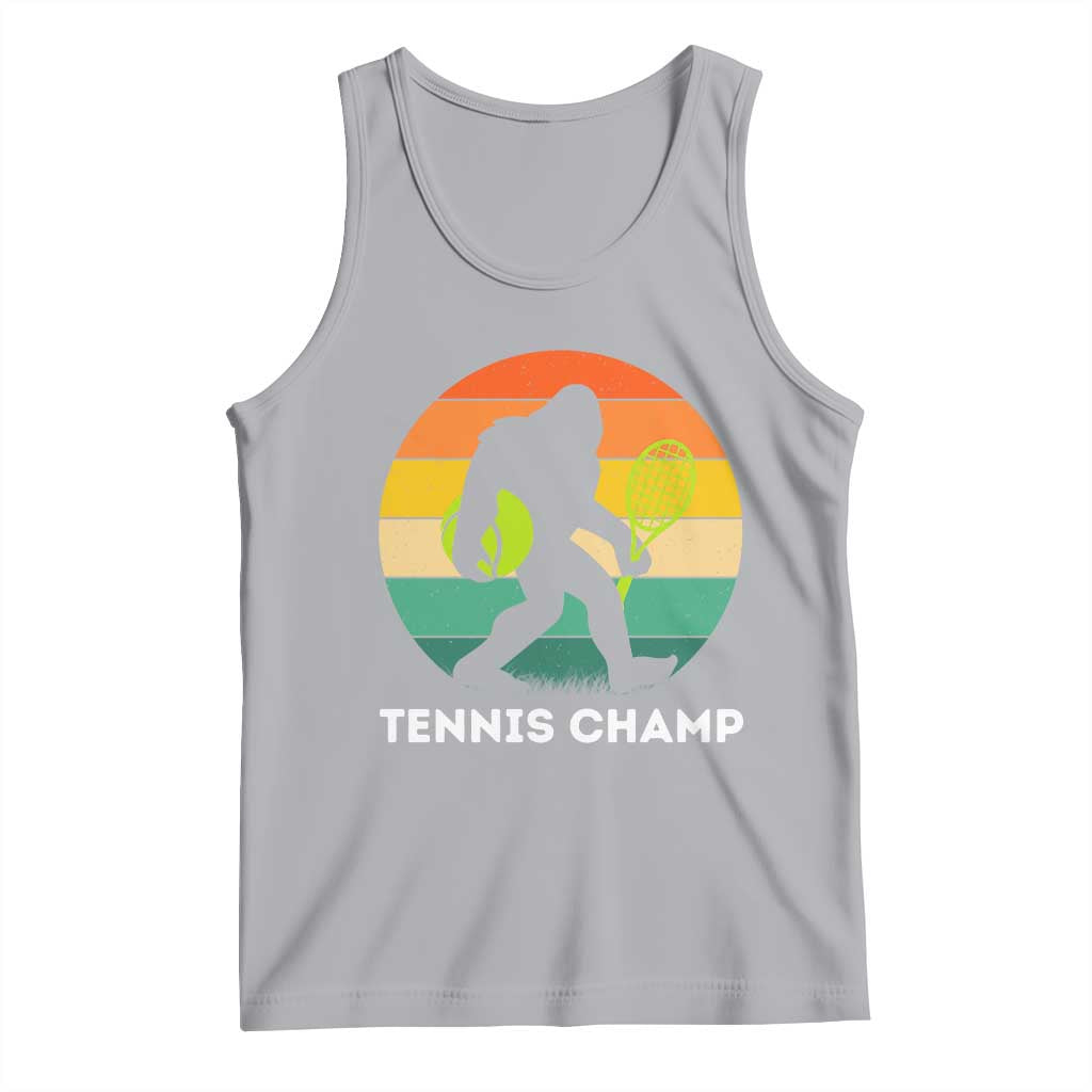 Vintage Retro Bigfoot Tennis Player Gift Tank Top Tennis Champ TS12 Athletic Heather Print Your Wear