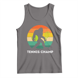 Vintage Retro Bigfoot Tennis Player Gift Tank Top Tennis Champ TS12 Deep Heather Print Your Wear