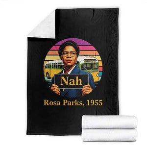 Rosa Parks Quote Throw Blanket The Only Tired I Was Was Tired Of Giving In TS12 Black Print Your Wear