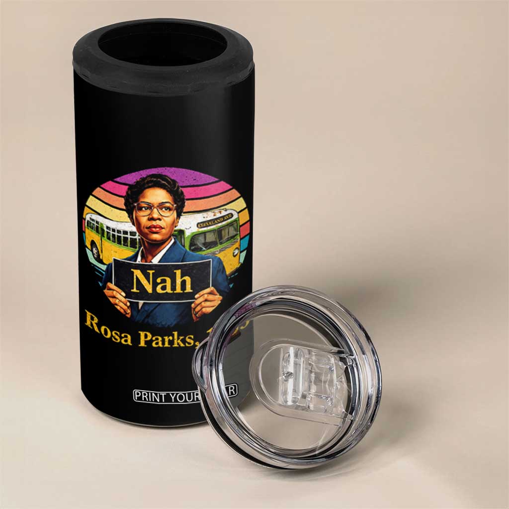 Rosa Parks Quote 4 in 1 Can Cooler Tumbler The Only Tired I Was Was Tired Of Giving In TS12 Print Your Wear