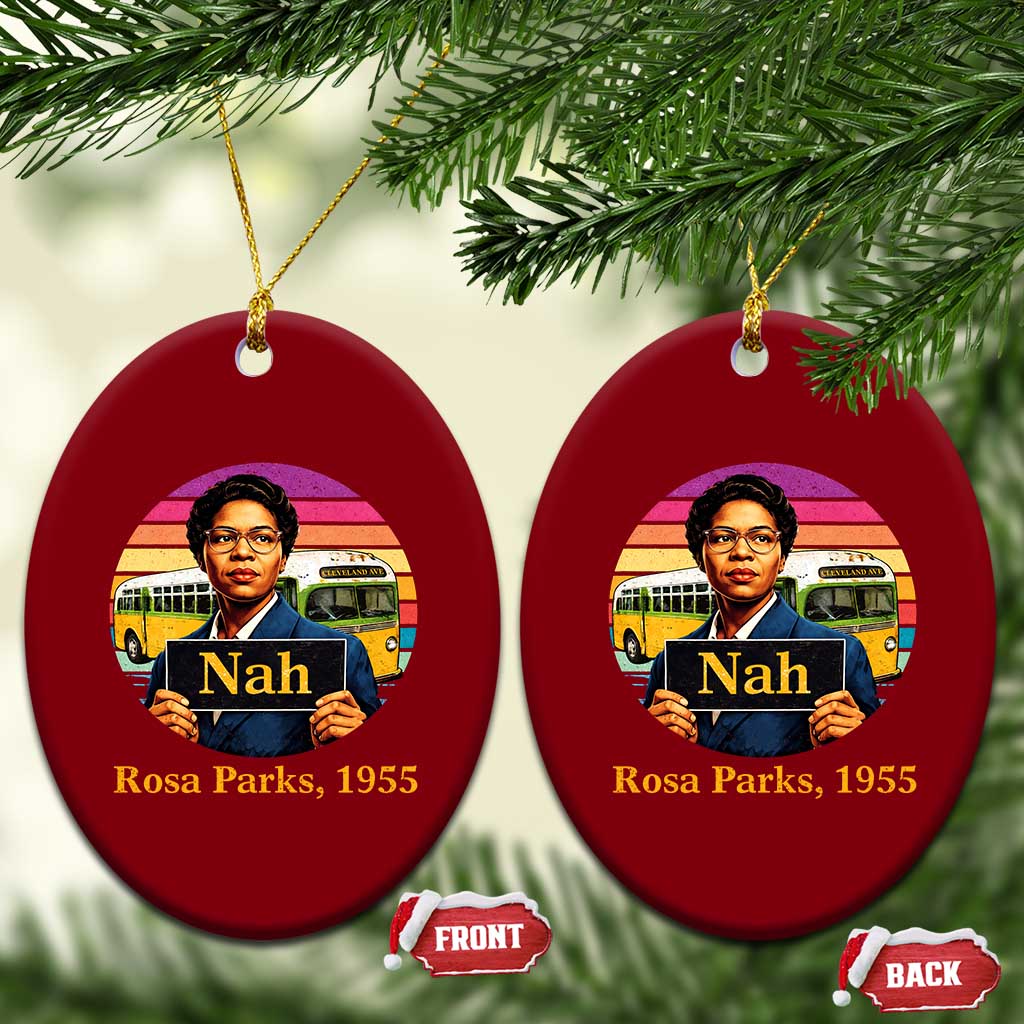 Rosa Parks Quote Ceramic Ornament The Only Tired I Was Was Tired Of Giving In TS12 Print Your Wear