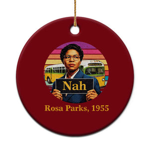 Rosa Parks Quote Ceramic Ornament The Only Tired I Was Was Tired Of Giving In TS12 1pc Red Print Your Wear