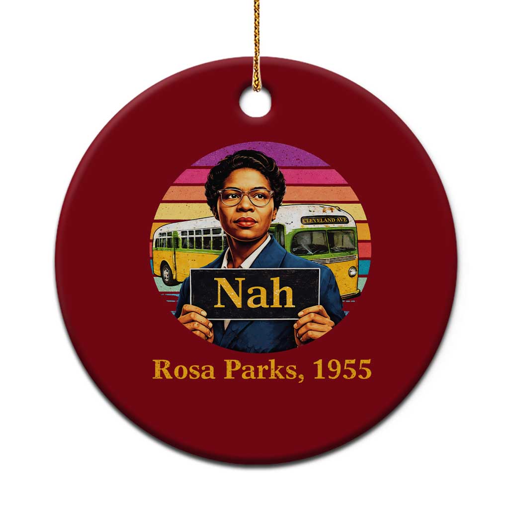 Rosa Parks Quote Ceramic Ornament The Only Tired I Was Was Tired Of Giving In TS12 1pc Red Print Your Wear