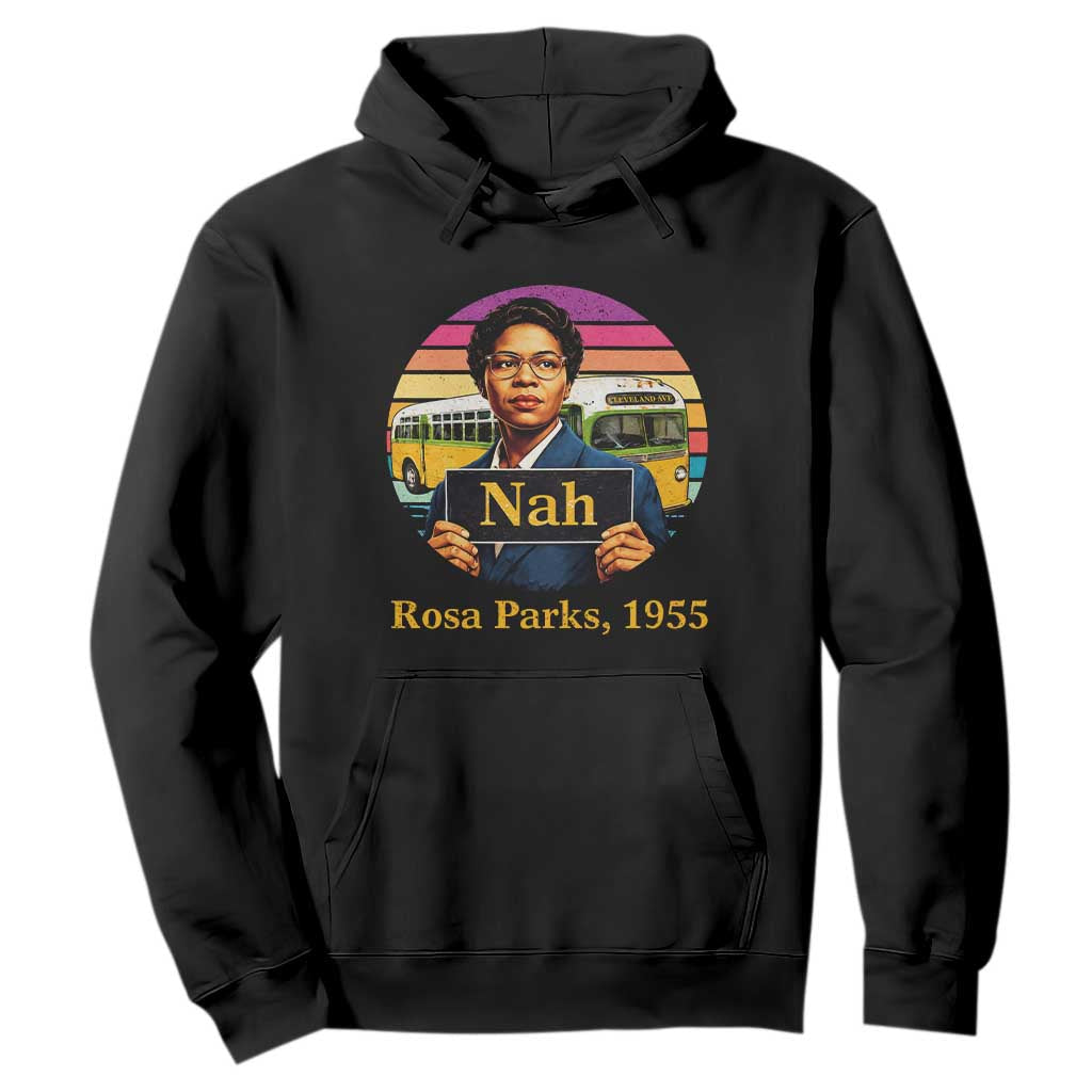 Rosa Parks Quote Hoodie The Only Tired I Was Was Tired Of Giving In TS12 Black Print Your Wear