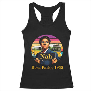 Rosa Parks Quote Racerback Tank Top The Only Tired I Was Was Tired Of Giving In TS12 Black Print Your Wear