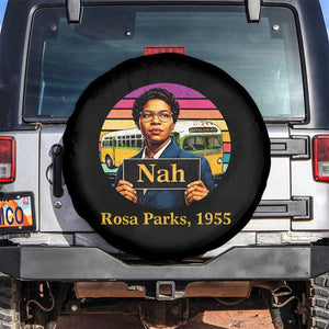 Rosa Parks Quote Spare Tire Cover The Only Tired I Was Was Tired Of Giving In TS12 No hole Black Print Your Wear