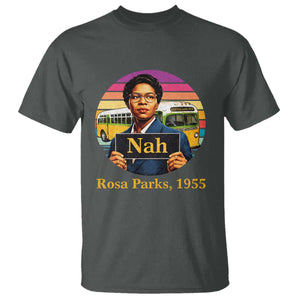 Rosa Parks Quote T Shirt The Only Tired I Was Was Tired Of Giving In TS12 Dark Heather Print Your Wear