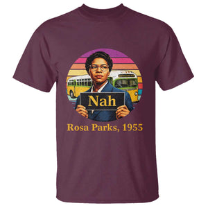 Rosa Parks Quote T Shirt The Only Tired I Was Was Tired Of Giving In TS12 Maroon Print Your Wear