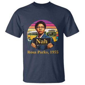 Rosa Parks Quote T Shirt The Only Tired I Was Was Tired Of Giving In TS12 Navy Print Your Wear