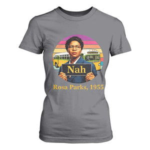Rosa Parks Quote T Shirt For Women The Only Tired I Was Was Tired Of Giving In TS12 Charcoal Print Your Wear