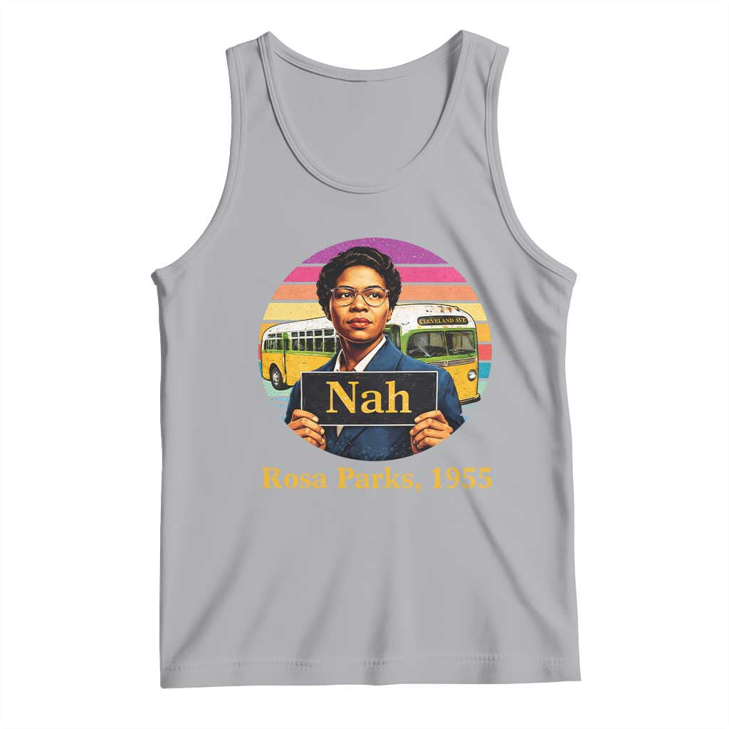 Rosa Parks Quote Tank Top The Only Tired I Was Was Tired Of Giving In TS12 Athletic Heather Print Your Wear