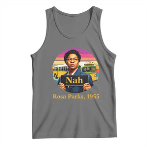 Rosa Parks Quote Tank Top The Only Tired I Was Was Tired Of Giving In TS12 Black Heather Print Your Wear