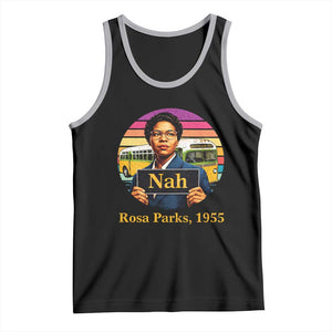 Rosa Parks Quote Tank Top The Only Tired I Was Was Tired Of Giving In TS12 Black Athletic Heather Print Your Wear
