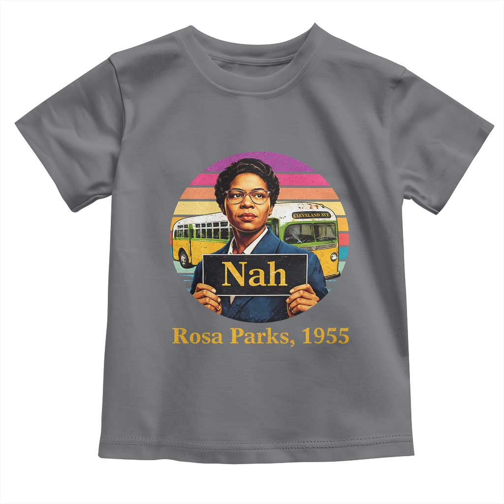 Rosa Parks Quote Toddler T Shirt The Only Tired I Was Was Tired Of Giving In TS12 Charcoal Print Your Wear