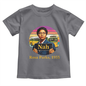 Rosa Parks Quote Toddler T Shirt The Only Tired I Was Was Tired Of Giving In TS12 Charcoal Print Your Wear