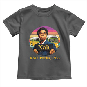 Rosa Parks Quote Toddler T Shirt The Only Tired I Was Was Tired Of Giving In TS12 Dark Heather Print Your Wear