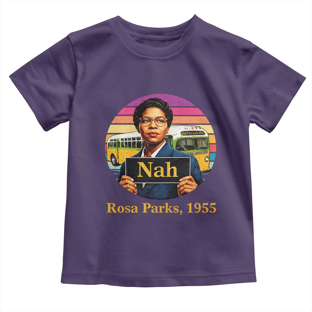 Rosa Parks Quote Toddler T Shirt The Only Tired I Was Was Tired Of Giving In TS12 Purple Print Your Wear