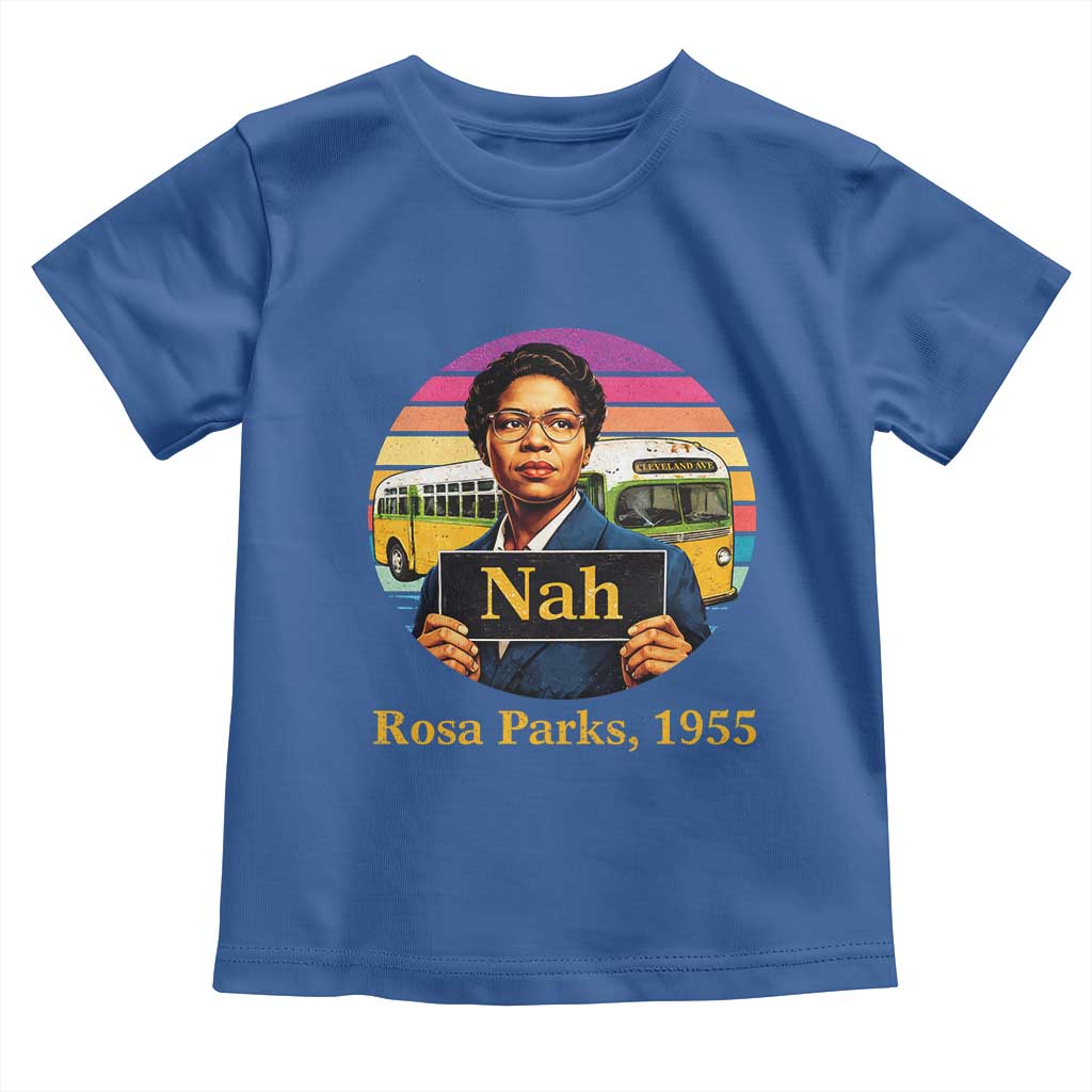 Rosa Parks Quote Toddler T Shirt The Only Tired I Was Was Tired Of Giving In TS12 Royal Blue Print Your Wear