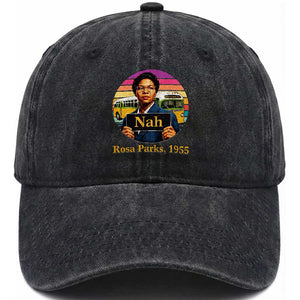 Rosa Parks Quote Washed Cotton Baseball Cap The Only Tired I Was Was Tired Of Giving In TS12 Print Your Wear