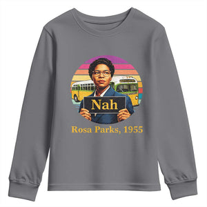 Rosa Parks Quote Youth Sweatshirt The Only Tired I Was Was Tired Of Giving In TS12 Charcoal Print Your Wear