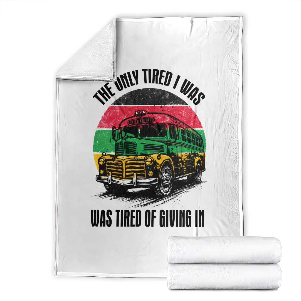 Rosa Parks Tired Of Giving In Throw Blanket Civil Bus Protest TS12 White Print Your Wear