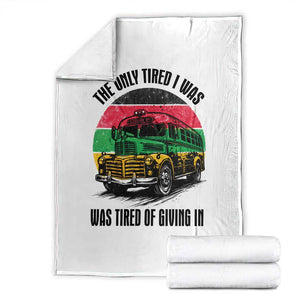 Rosa Parks Tired Of Giving In Throw Blanket Civil Bus Protest TS12 White Print Your Wear