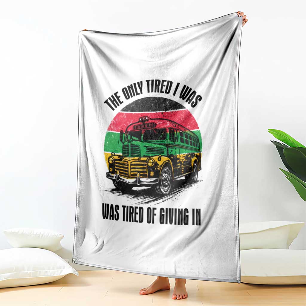 Rosa Parks Tired Of Giving In Throw Blanket Civil Bus Protest TS12 Print Your Wear