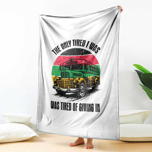 Rosa Parks Tired Of Giving In Throw Blanket Civil Bus Protest TS12 Print Your Wear