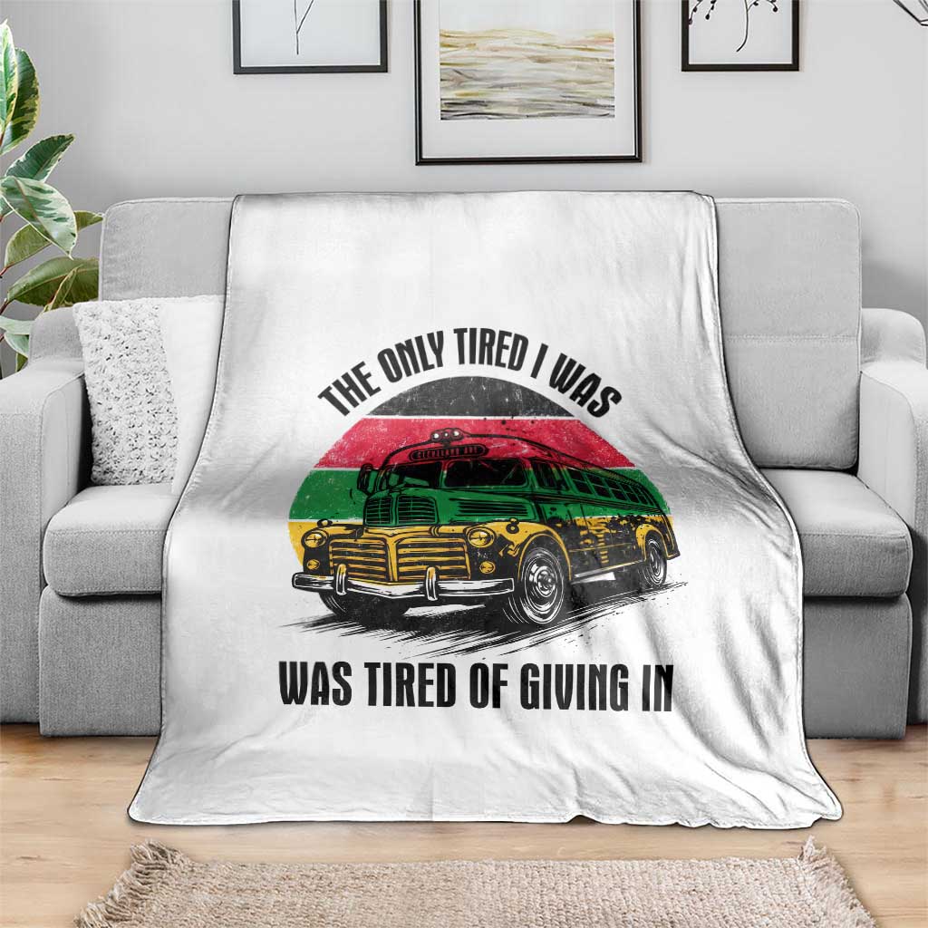 Rosa Parks Tired Of Giving In Throw Blanket Civil Bus Protest TS12 Print Your Wear