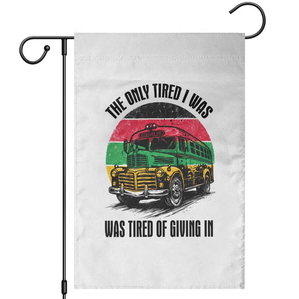 Rosa Parks Tired Of Giving In Garden Flag Civil Bus Protest TS12 White Print Your Wear