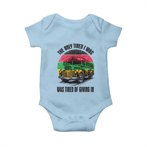 Rosa Parks Tired Of Giving In Baby Onesie Civil Bus Protest TS12 Light Blue Print Your Wear