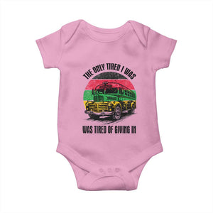 Rosa Parks Tired Of Giving In Baby Onesie Civil Bus Protest TS12 Light Pink Print Your Wear