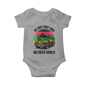 Rosa Parks Tired Of Giving In Baby Onesie Civil Bus Protest TS12 Sport Gray Print Your Wear