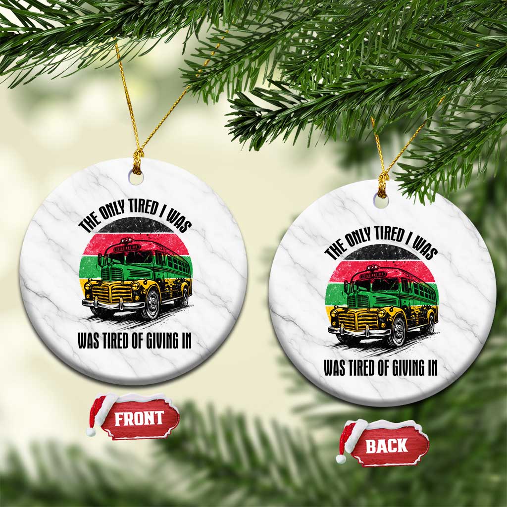 Rosa Parks Tired Of Giving In Ceramic Ornament Civil Bus Protest TS12 1pc White Marble Print Your Wear