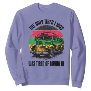 Rosa Parks Tired Of Giving In Sweatshirt Civil Bus Protest TS12 Violet Print Your Wear