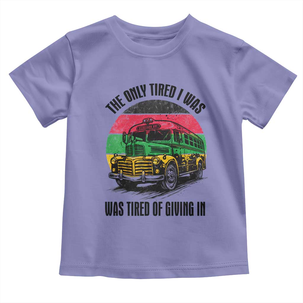 Rosa Parks Tired Of Giving In Toddler T Shirt Civil Bus Protest TS12 Violet Print Your Wear