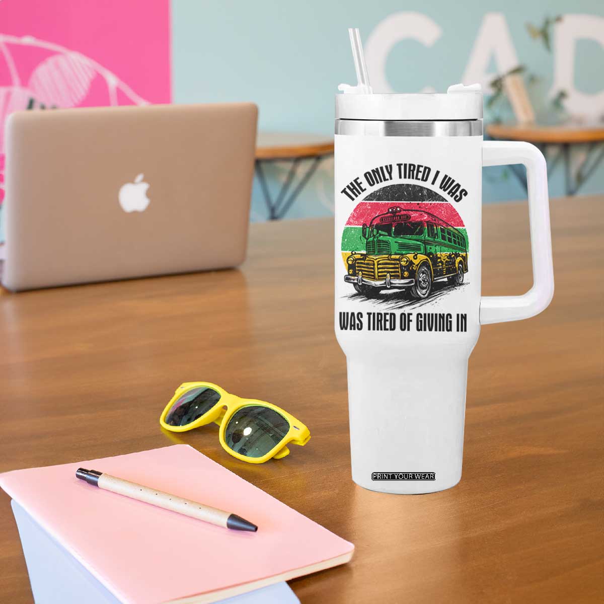 Rosa Parks Tired Of Giving In Tumbler With Handle Civil Bus Protest TS12 Print Your Wear