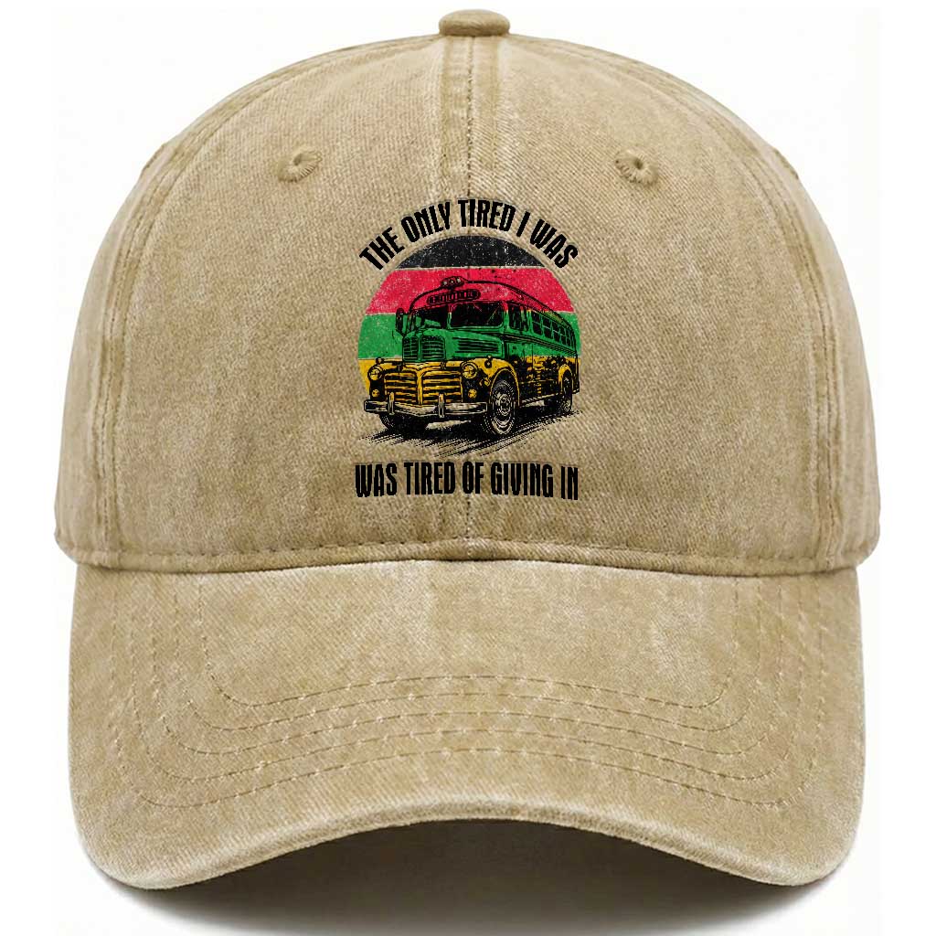 Rosa Parks Tired Of Giving In Washed Cotton Baseball Cap Civil Bus Protest TS12 Print Your Wear