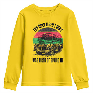Rosa Parks Tired Of Giving In Youth Sweatshirt Civil Bus Protest TS12 Daisy Print Your Wear