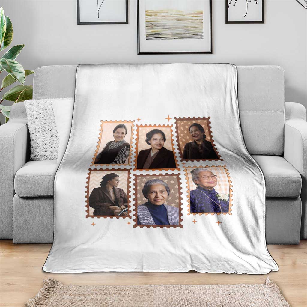 Rosa Parks Throw Blanket African American Civil Rights Legacy TS12 Print Your Wear