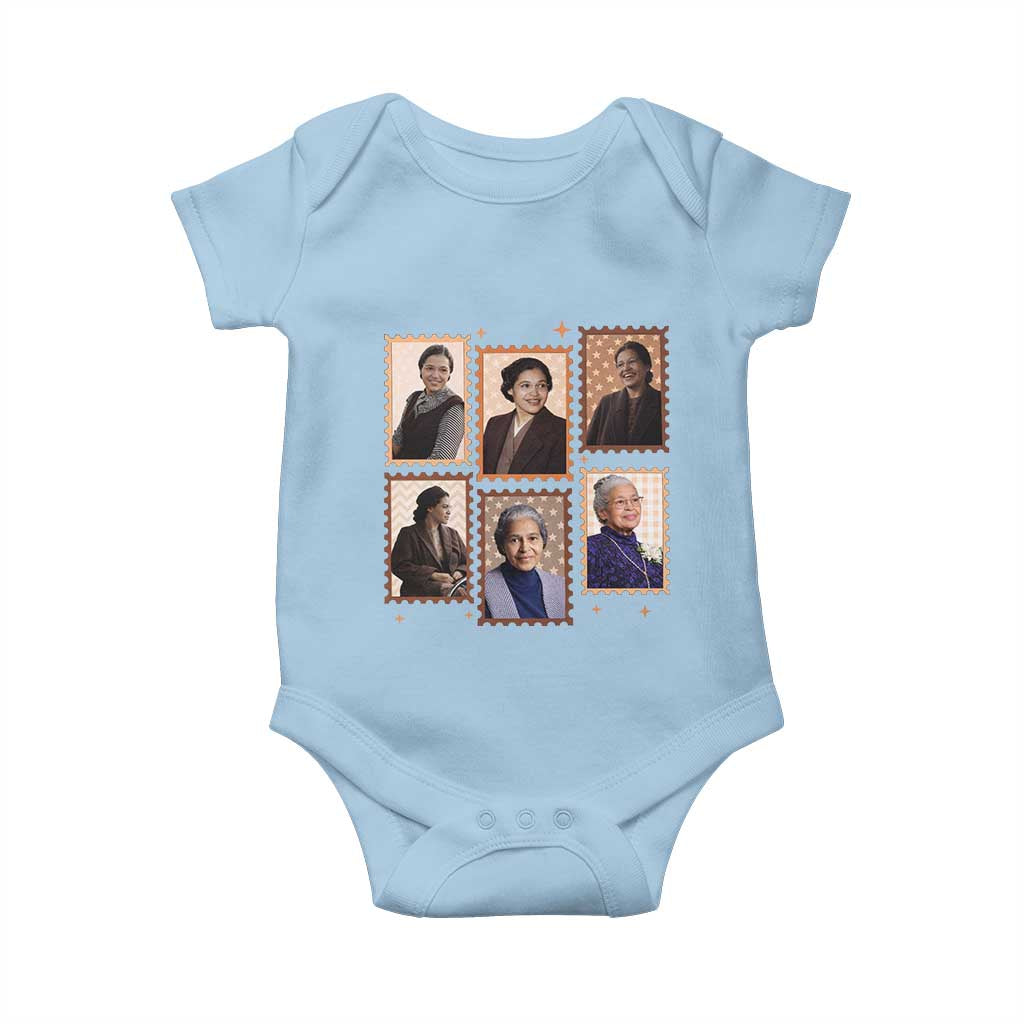 Rosa Parks Baby Onesie African American Civil Rights Legacy TS12 Light Blue Print Your Wear
