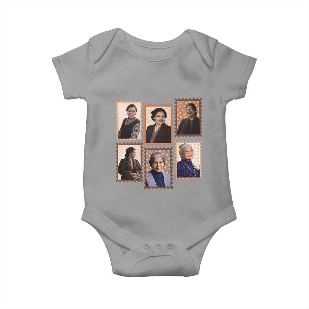 Rosa Parks Baby Onesie African American Civil Rights Legacy TS12 Sport Gray Print Your Wear
