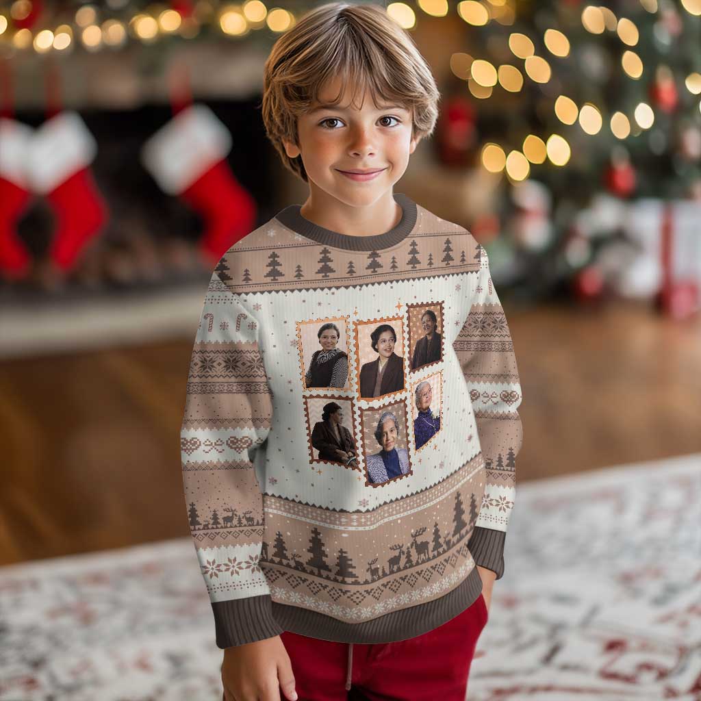 Rosa Parks Ugly Christmas Sweater African American Civil Rights Legacy TS12 Mocha Mousse Print Your Wear