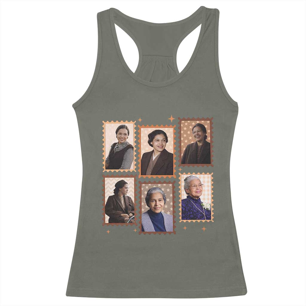 Rosa Parks Racerback Tank Top African American Civil Rights Legacy TS12 Military Green Print Your Wear