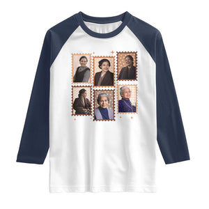 Rosa Parks Raglan Shirt African American Civil Rights Legacy TS12 White Navy Print Your Wear