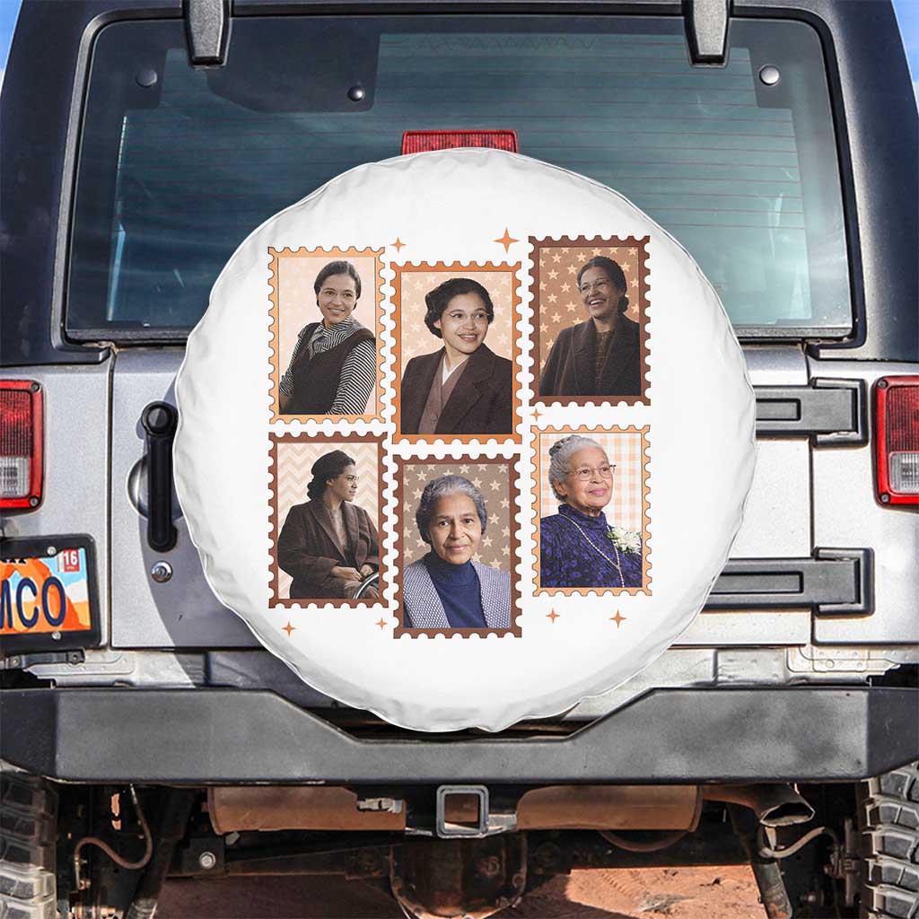 Rosa Parks Spare Tire Cover African American Civil Rights Legacy TS12 No hole White Print Your Wear