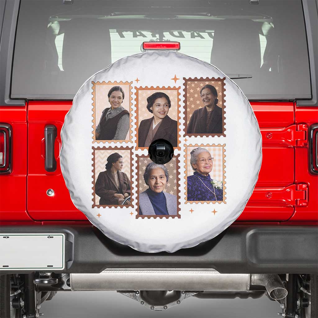 Rosa Parks Spare Tire Cover African American Civil Rights Legacy TS12 White Print Your Wear