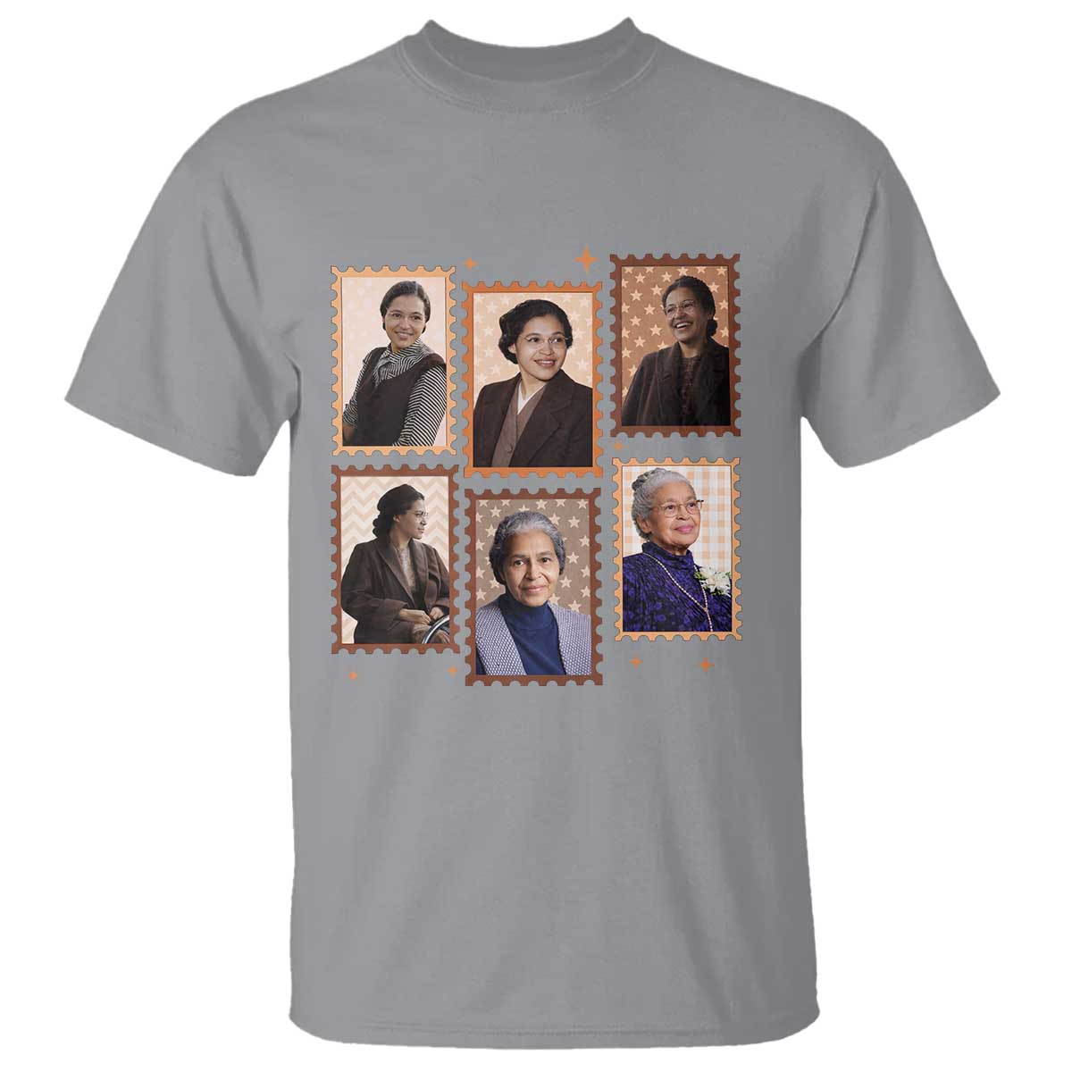 Rosa Parks T Shirt African American Civil Rights Legacy TS12 Sport Gray Print Your Wear