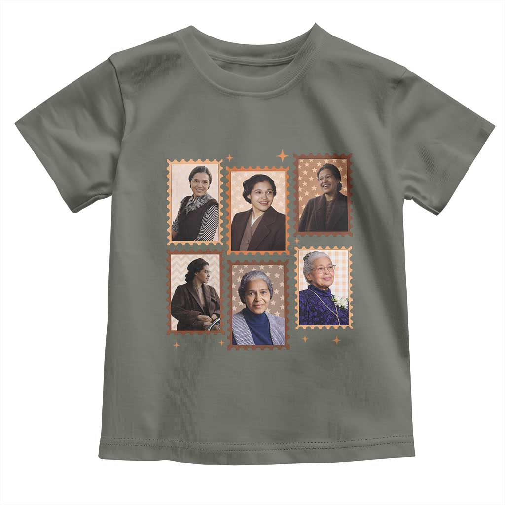 Rosa Parks Toddler T Shirt African American Civil Rights Legacy TS12 Military Green Print Your Wear