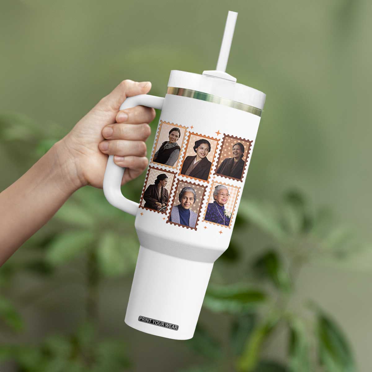 Rosa Parks Tumbler With Handle African American Civil Rights Legacy TS12 Print Your Wear